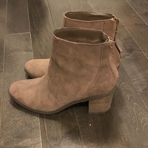 DSW Taupe Booties